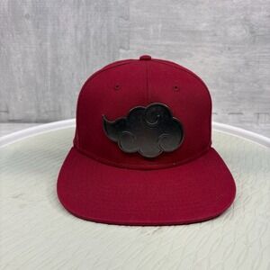 Naruto Hat‎ Cap Snapback Red Cloud Logo Shippuden Anime Manga